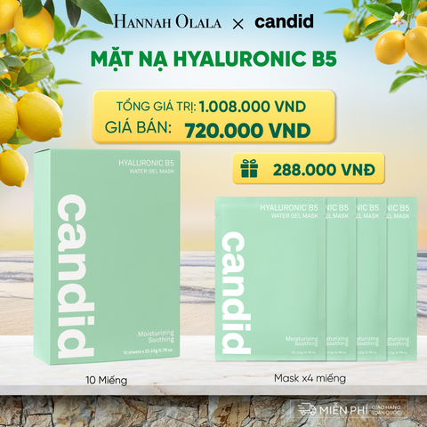  HỘP 10 MIẾNG MẶT NẠ CẤP ẨM B5 DEAL 15: 