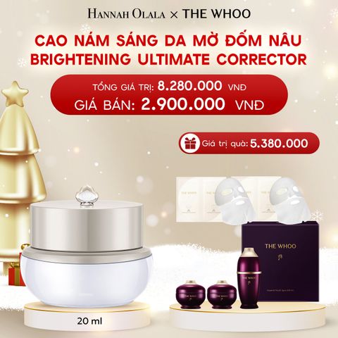  A336_DEAL 14: CAO NÁM SÁNG DA MỜ ĐỐM NÂU THE WHOO GONGJINHYANG BRIGHT ULTIMATE CORRECTOR 20ML 