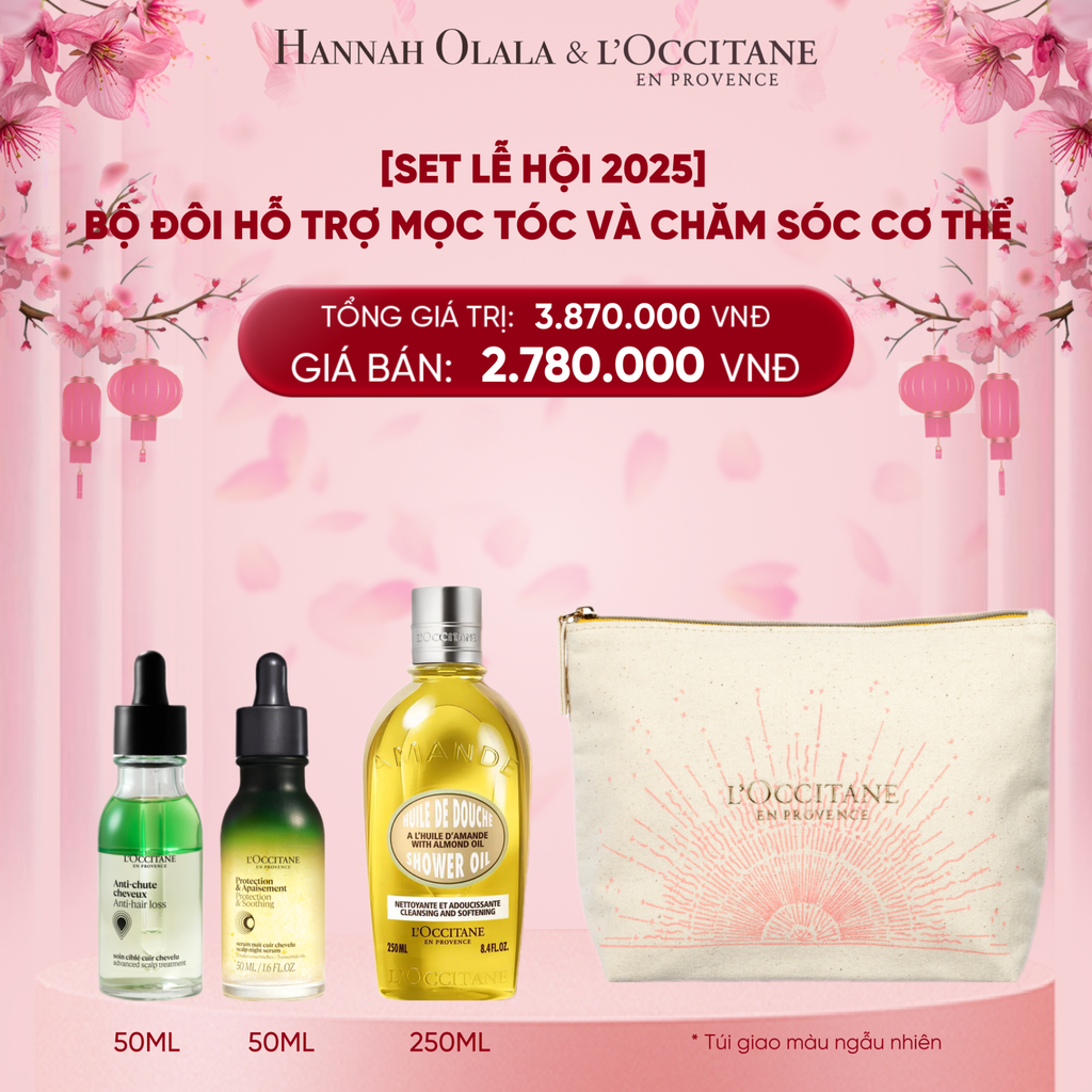  DEAL 14: [SET LỄ HỘI 2025] BỘ ĐÔI HỖ TRỢ MỌC TÓC VÀ CHĂM SÓC CƠ THỂ 