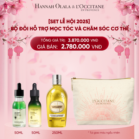  DEAL 14: [SET LỄ HỘI 2025] BỘ ĐÔI HỖ TRỢ MỌC TÓC VÀ CHĂM SÓC CƠ THỂ 