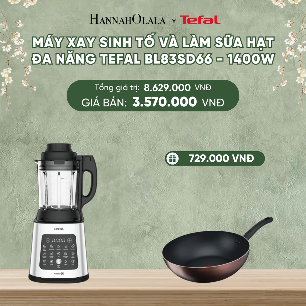  DEAL 6.1: MÁY XAY SINH TỐ VÀ LÀM SỮA HẠT ĐA NĂNG TEFAL BL83SD66 - 1400W 