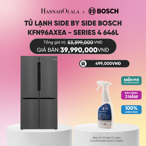  TỦ LẠNH SIDE BY SIDE BOSCH KFN96AXEA - SERIES 4 646L_A2050 
