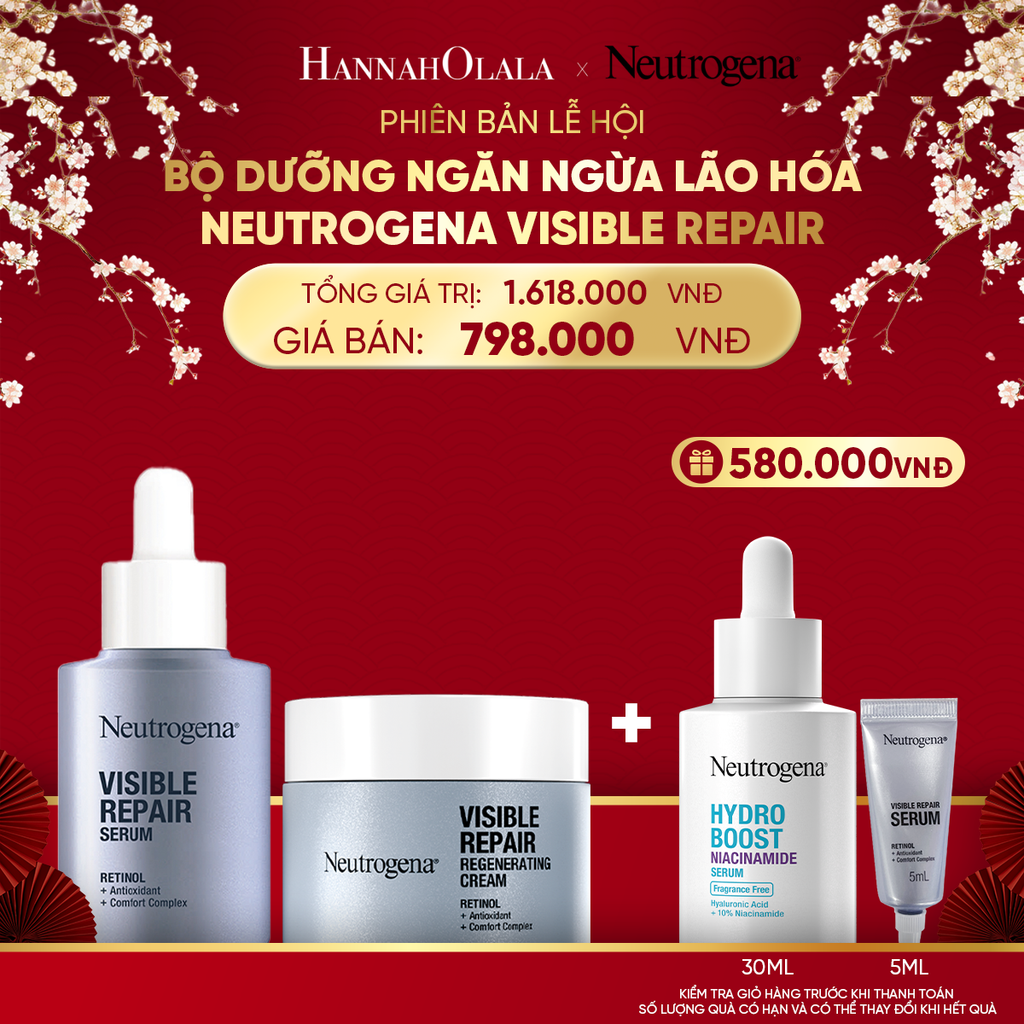  DEAL 5: BỘ DƯỠNG NGĂN NGỪA LÃO HÓA NEUTROGENA VISIBLE REPAIR 