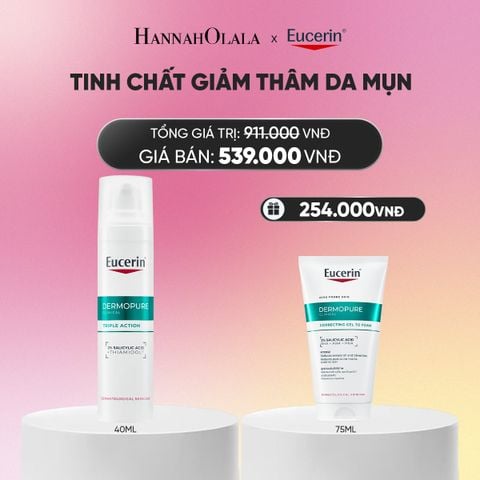  TINH CHẤT GIÚP GIẢM THÂM MỤN VÀ DƯỠNG SÁNG DA
EUCERIN DERMOPURE CLINICAL TRIPLE ACTION 40ML_A1584 