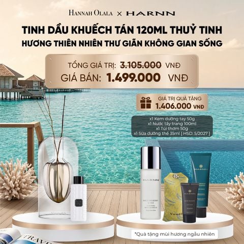  TINH DẦU KHUẾCH TÁN 120ML THUỶ TINH HƯƠNG THIÊN NHIÊN THƯ GIÃN KHÔNG GIAN SỐNG 