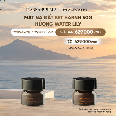  MẶT NẠ ĐẤT SÉT HARNN 50G HƯƠNG WATER LILY - GIÚP HÚT SẠCH BÀ NHỜN TỪ LỖ CHÂN LÔNG 