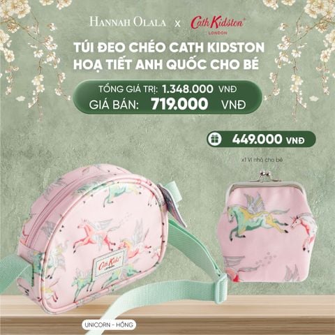  DEAL 15: TÚI ĐEO CHÉO CATH KIDSTON HOẠ TIẾT ANH QUỐC CHO BÉ 
