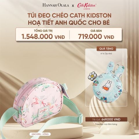  DEAL 15: TÚI ĐEO CHÉO CATH KIDSTON HOẠ TIẾT ANH QUỐC CHO BÉ 