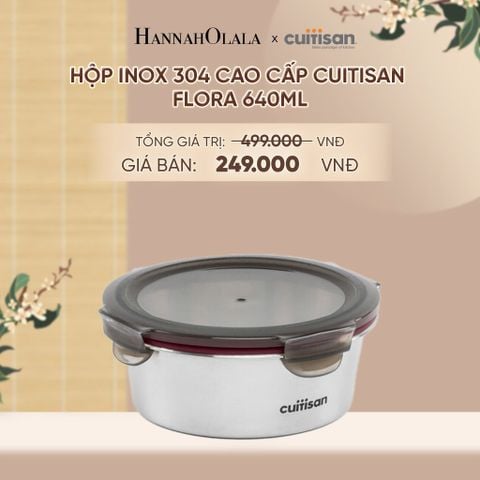  HỘP INOX 304 CAO CẤP CUITISAN FLORA DÙNG ĐƯỢC TRONG LÒ VI SÓNG - DEAL 1 - A1936 