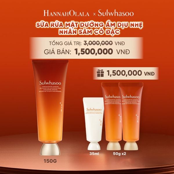  SỮA RỬA MẶT SẠCH SÂU DỊU NHẸ TỪ NHÂN SÂM 150G 