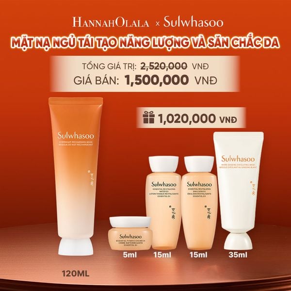  MỚI - MẶT NẠ NGỦ TÁI TẠO NĂNG LƯỢNG VÀ SĂN CHẮC DA OVERNIGHT RECHARGING MASK 120ML 