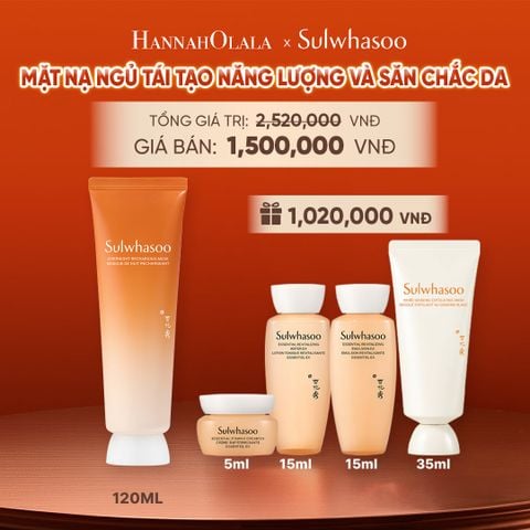 MỚI - MẶT NẠ NGỦ TÁI TẠO NĂNG LƯỢNG VÀ SĂN CHẮC DA OVERNIGHT RECHARGING MASK 120ML 