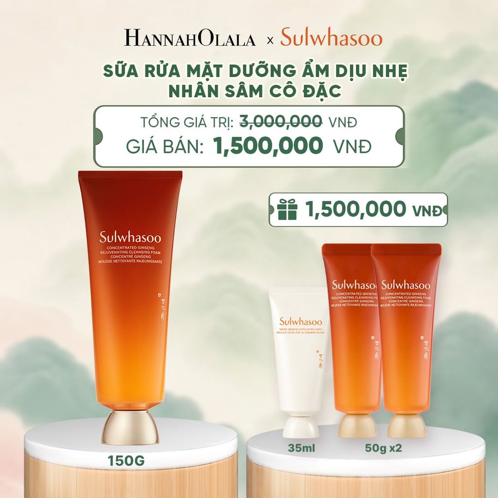  SỮA RỬA MẶT SẠCH SÂU DỊU NHẸ TỪ NHÂN SÂM 150G - A1714 