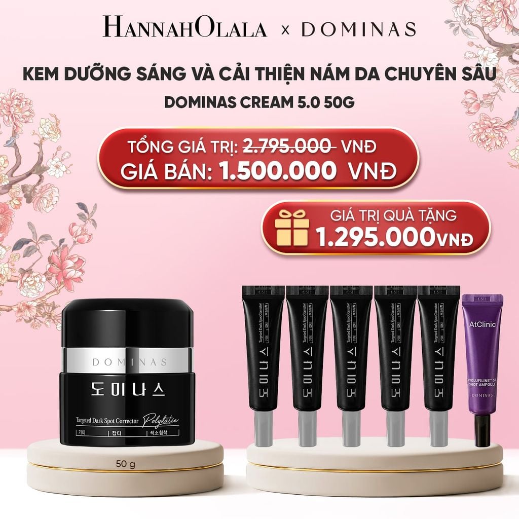  KEM DƯỠNG SÁNG VÀ CẢI THIỆN NÁM DA CHUYÊN SÂU DOMINAS CREAM 5.0 50G 