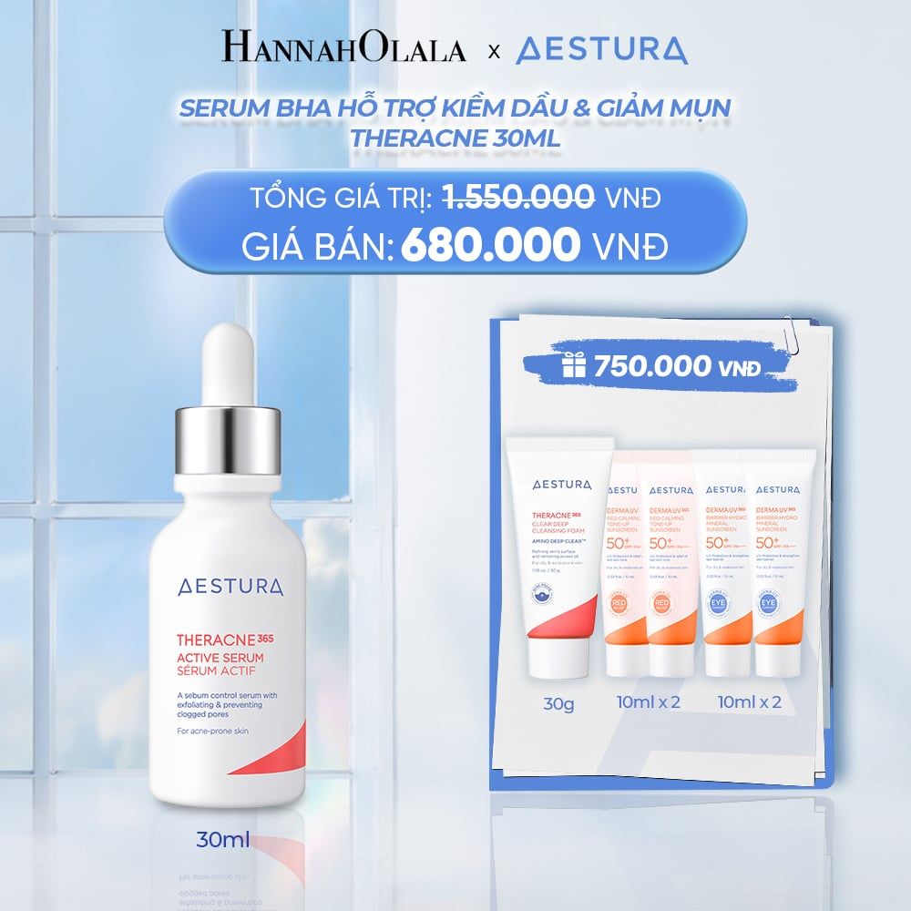  DƯỠNG CHẤT ZINC-BHA KIỀM DẦU VÀ GIẢM MỤN THERACNE365 ACTIVE SERUM 30ML_ A114 