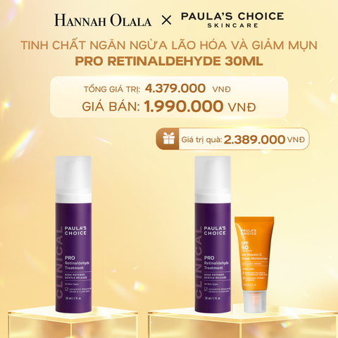 DEAL 8: TINH CHẤT RETINALDEHYDE NGĂN NGỪA CÁC DẤU HIỆU LÃO HÓA VÀ HỖ TRỢ GIẢM MỤN 30ML 