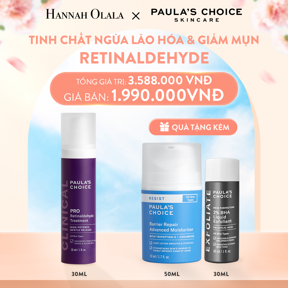  A636_DEAL 7: TINH CHẤT RETINALDEHYDE NGĂN NGỪA CÁC DẤU HIỆU LÃO HÓA VÀ HỖ TRỢ GIẢM MỤN PRO RETINALDEHYDE TREATMENT 30ML 