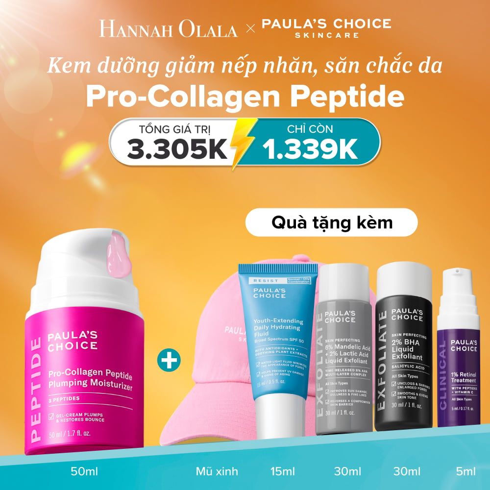  E18: DEAL 6: KEM DƯỠNG ẨM CĂNG MỌNG VÀ GIẢM NẾP NHĂN PRO-COLLAGEN PEPTIDE 50ML 
