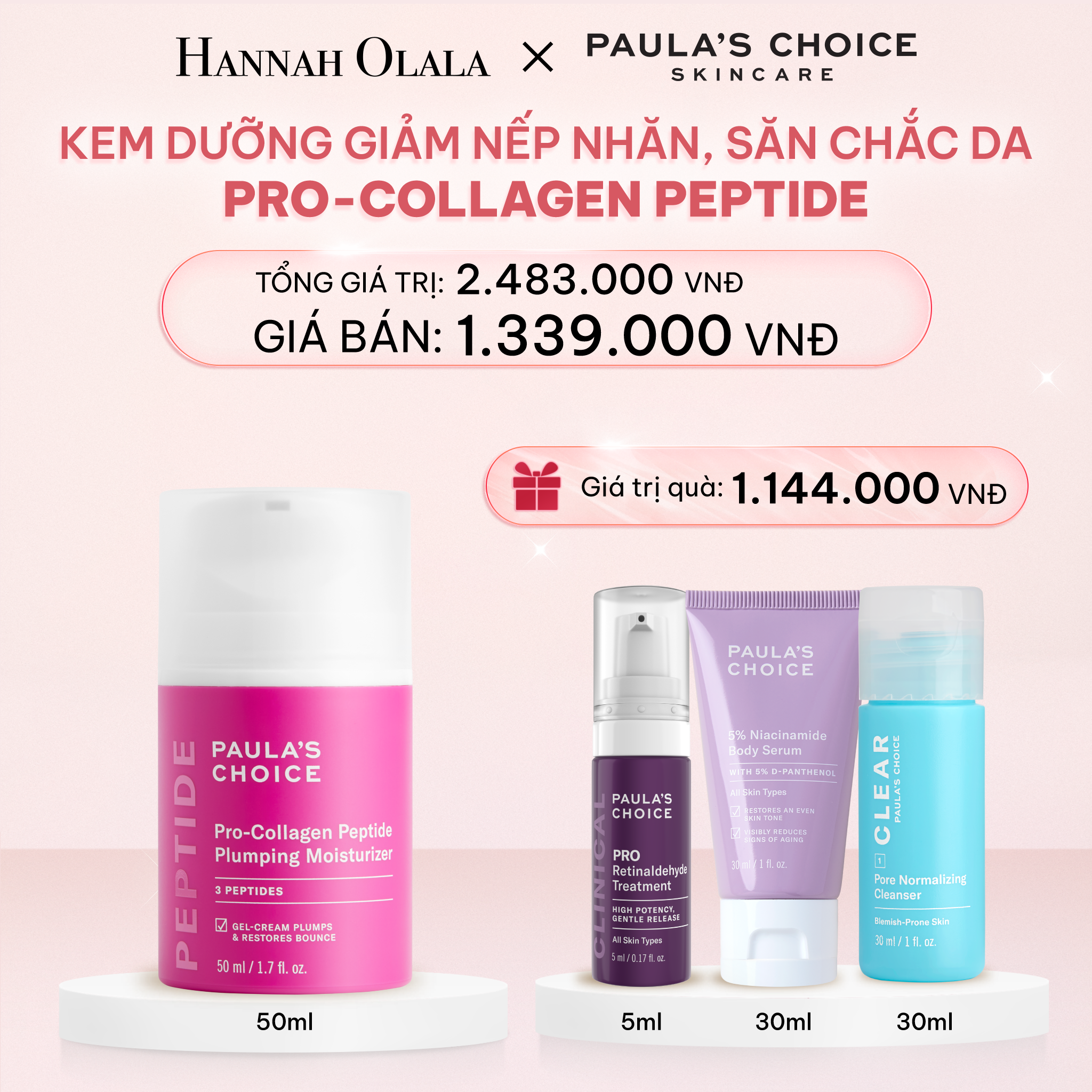  E308_DEAL 6: KEM DƯỠNG ẨM CĂNG MỌNG VÀ GIẢM NẾP NHĂN PRO-COLLAGEN 50ML 