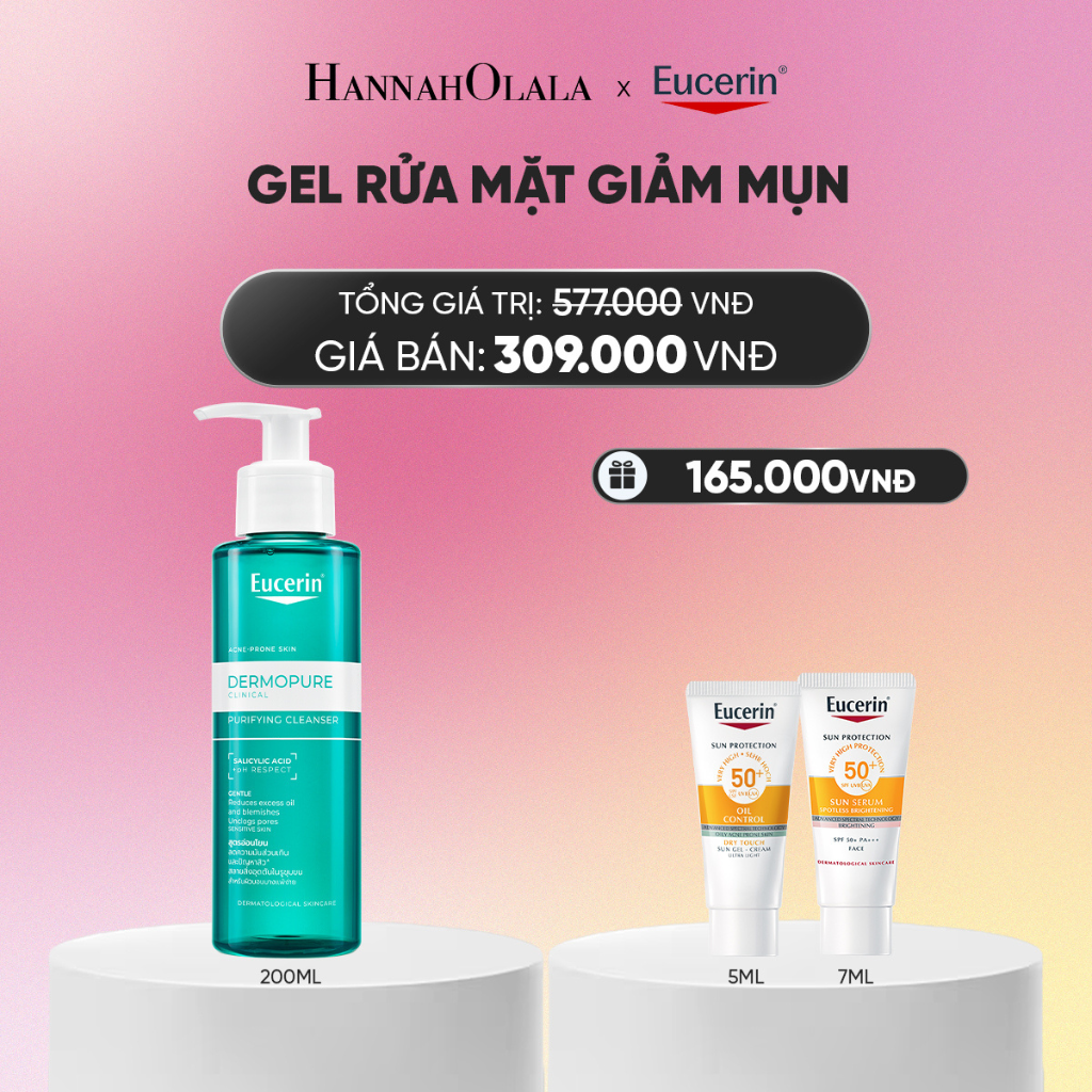  GEL RỬA MẶT EUCERIN DERMOPURE CLINICAL PURIFYING CLEANSER 200ML_A1585 