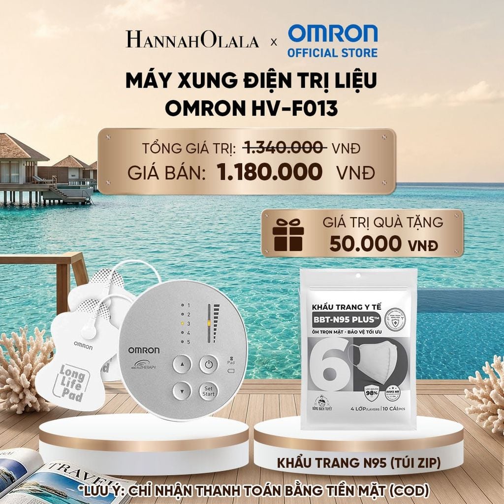  MÁY XUNG ĐIỆN TRỊ LIỆU OMRON HV-F013_ D1021 