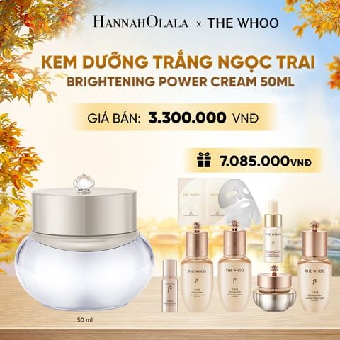  KEM DƯỠNG TRẮNG NGỌC TRAI THE WHOO BRIGHTENING POWER CREAM 50ML - E2117 