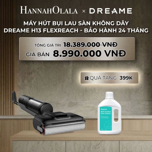  DREAME H13 FLEXREACH MÁY HÚT BỤI LAU SÀN KHÔNG DÂY BH 24 THÁNG 