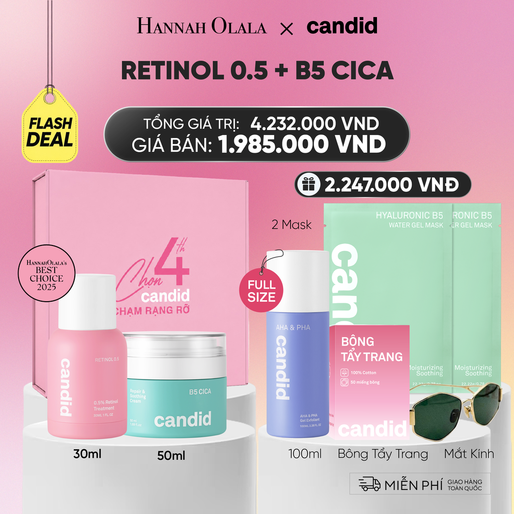  RETINOL 0.5 & B5 CICA BỘ ĐÔI LÀM MỜ NẾP NHĂN VÀ DƯỠNG ẨM PHỤC HỒI CHUYÊN SÂU - DEAL 15:_A1996 