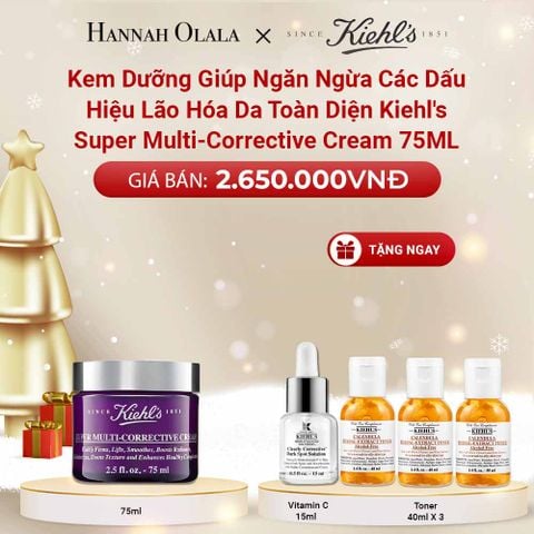  DEAL 15: KEM DƯỠNG GIÚP NGĂN NGỪA CÁC DẤU HIỆU LÃO HÓA DA TOÀN DIỆN KIEHL'S SUPER MULTI-CORRECTIVE CREAM 75ML 