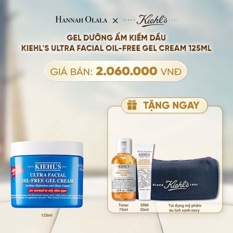  GEL DƯỠNG ẨM KIỀM DẦU 24H KIEHL'S ULTRA FACIAL OIL-FREE GEL CREAM 125ML - A2036 
