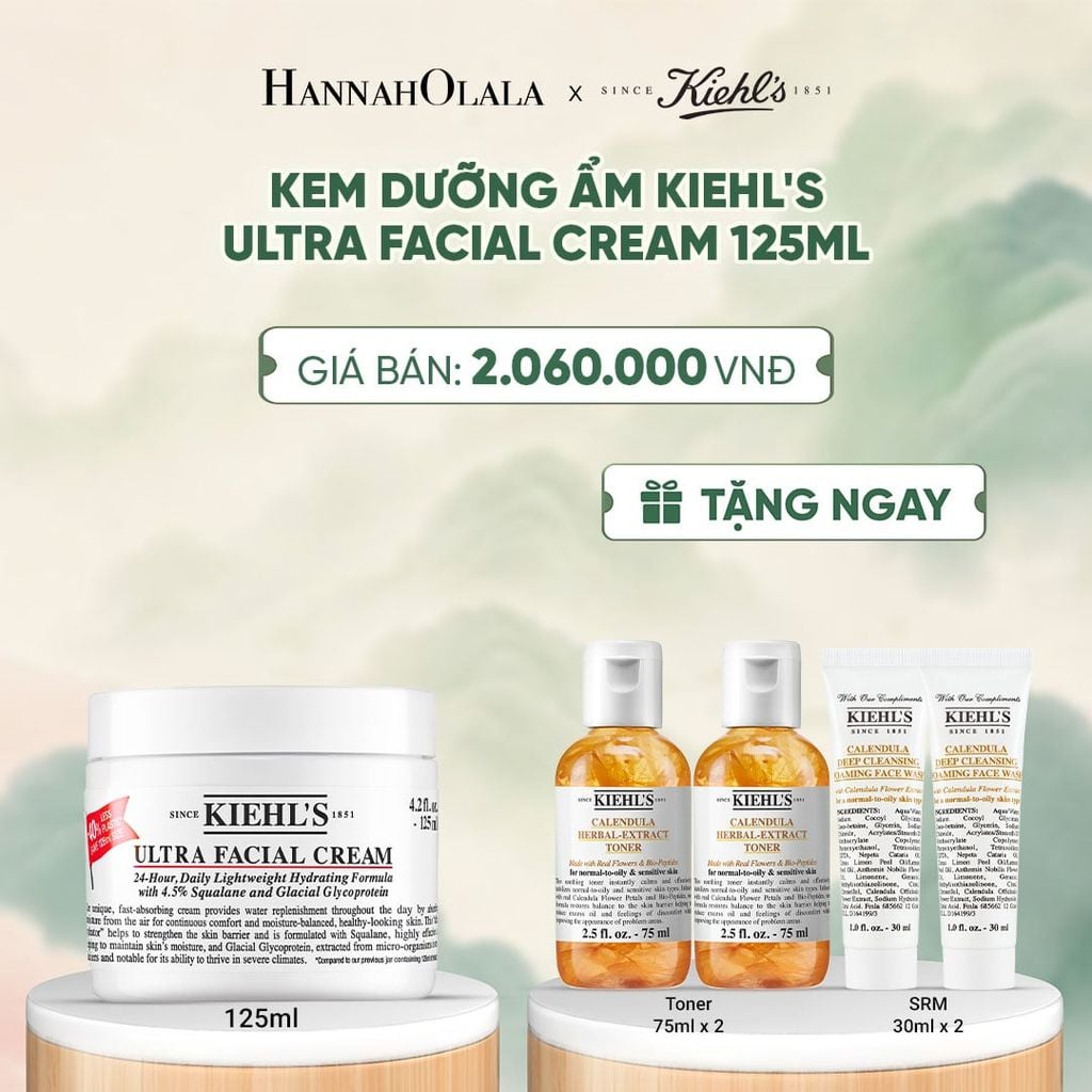 KEM DƯỠNG ẨM SÂU 72H & PHỤC HỒI NHANH KIEHL'S ULTRA FACIAL CREAM 125ML - A132 