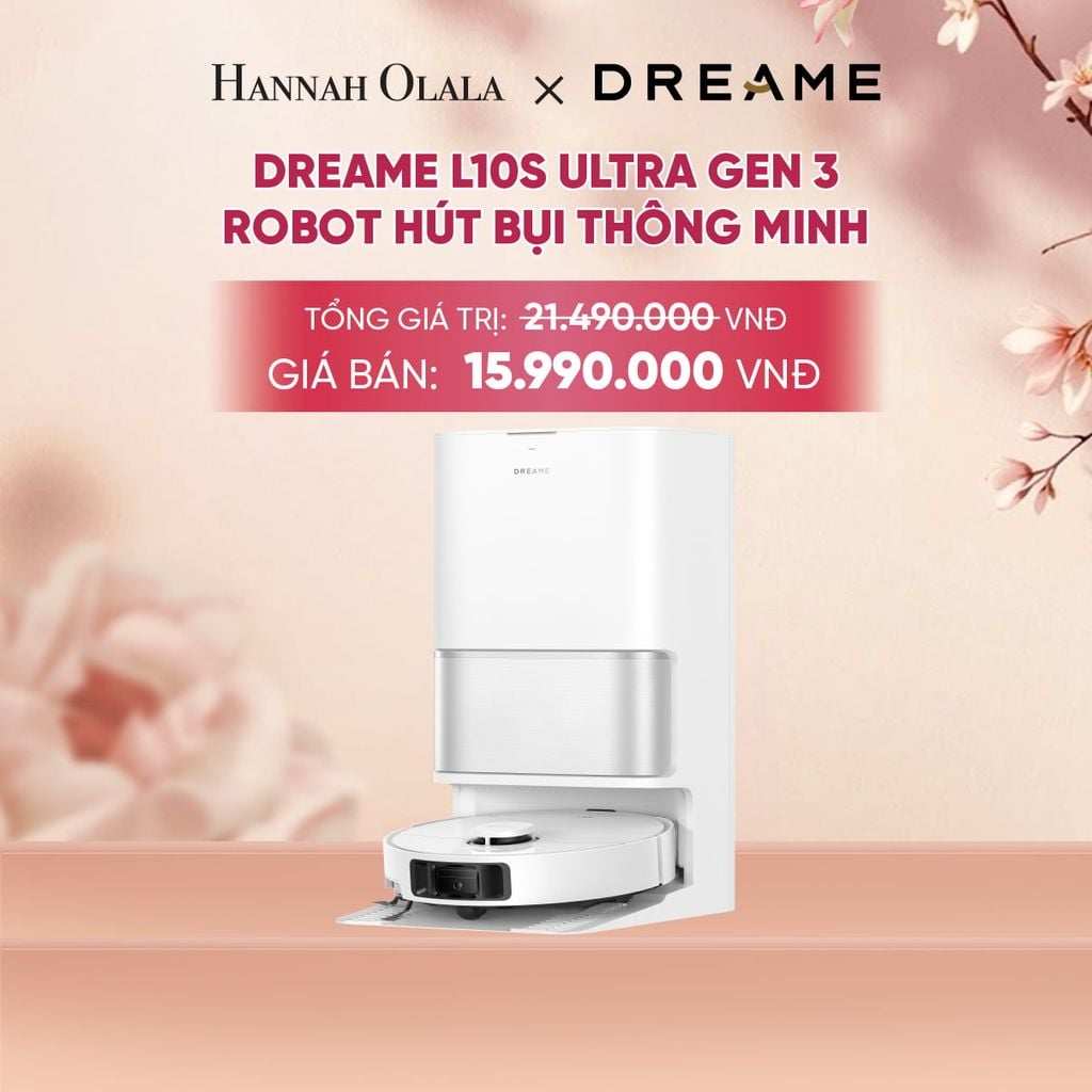 DREAME L10S ULTRA GEN 3 ROBOT HÚT BỤI THÔNG MINH - LỰC HÚT 25.000PA - TÙY CHỈNH VỚI 5 CẤP ĐỘ HÚT - BH 24 THÁNG - A1453 