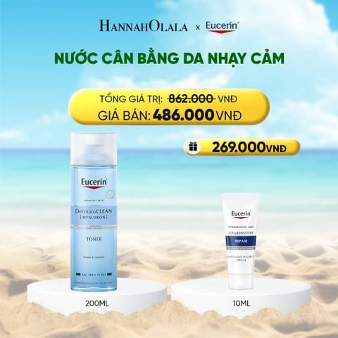  NƯỚC CÂN BẰNG CHO DA NHẠY CẢM EUCERIN DERMATOCLEAN TONER 200ML 