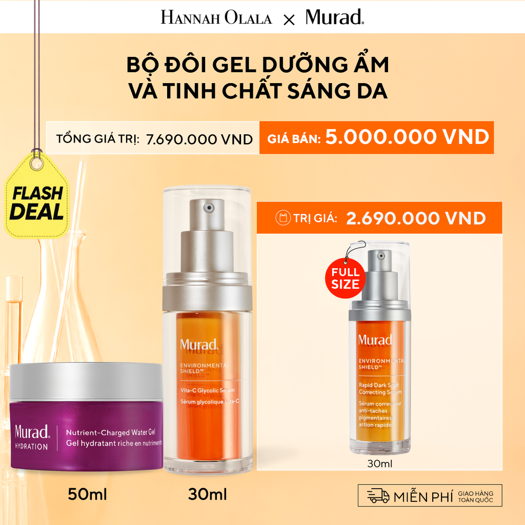  [FLASH DEAL] BỘ ĐÔI GEL DƯỠNG ẨM VÀ TINH CHẤT SÁNG DA DEAL 15: 