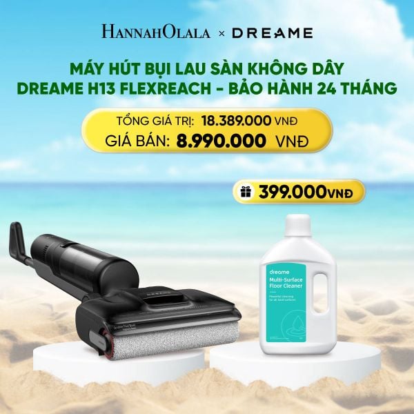  A1284_DEAL 12: DREAME H13 FLEXREACH MÁY HÚT BỤI LAU SÀN KHÔNG DÂY BH 24 THÁNG 