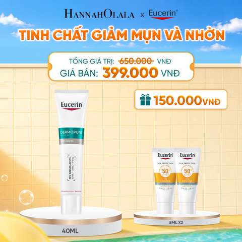  TINH CHẤT GIẢM MỤN VÀ NHỜN EUCERIN DERMOPURE CLINICAL PEELING 10 40ML 