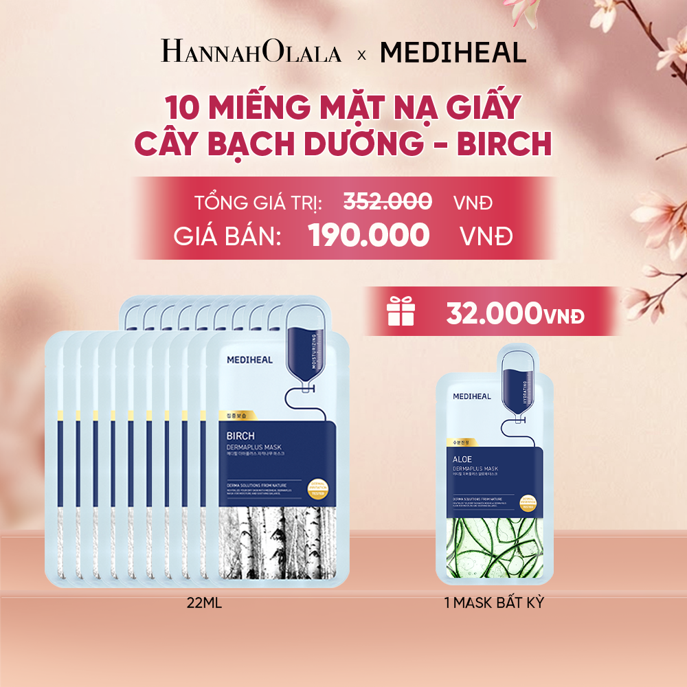  MEDIHEAL MẶT NẠ DERMAPLUS MASK 22ML (COMBO 10 MIẾNG) BẤT KỲ - A285 