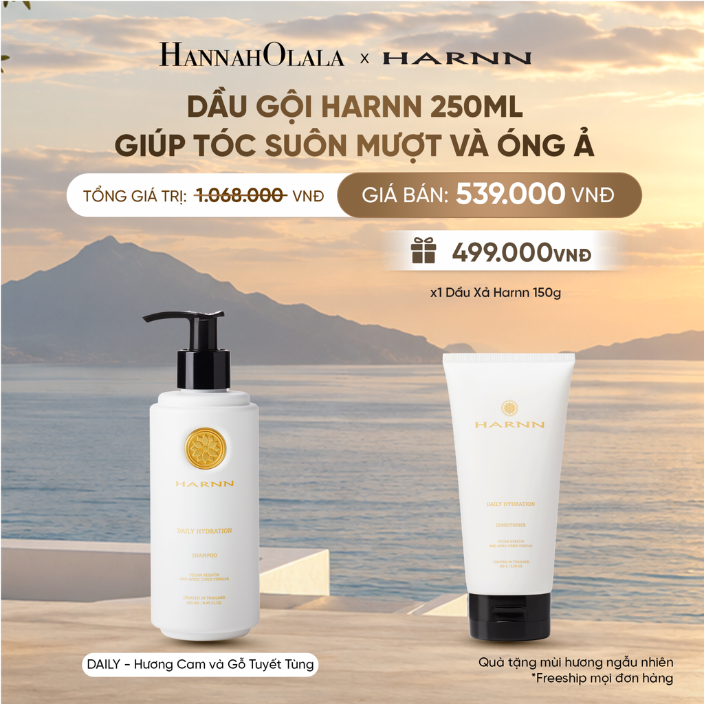  DẦU GỘI HARNN 250ML GIÚP TÓC SUÔN MƯỢT VÀ ÓNG Ả 