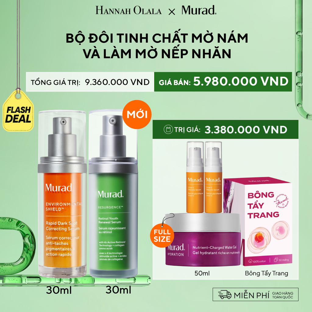  [FLASH DEAL] BỘ ĐÔI TINH CHẤT MỜ NÁM VÀ CẢI THIỆN NẾP NHĂN - DEAL 17 