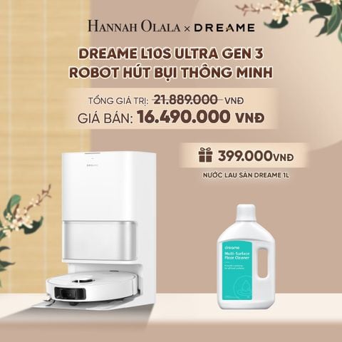  DREAME L10S ULTRA GEN 3 ROBOT HÚT BỤI THÔNG MINH - LỰC HÚT 25.000PA - TÙY CHỈNH VỚI 5 CẤP ĐỘ HÚT - BH 24 THÁNG - A1170 