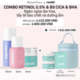  DEAL 15: RETINOL 0.5% 30 ML & B5 CICA 50 ML & BHA 100ML BỘ BA NGĂN NGỪA LÃO HÓA, TẨY TẾ BÀO CHẾT VÀ DƯỠNG ẨM PHỤC HỒI 
