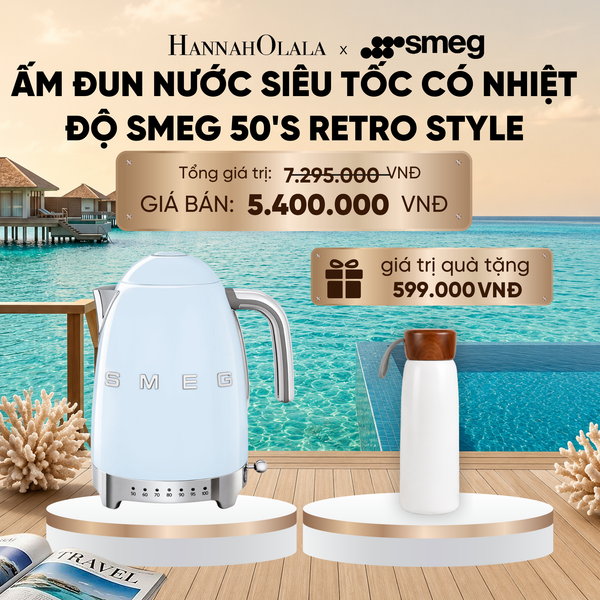  ẤM ĐUN NƯỚC SIÊU TỐC CÓ NHIỆT ĐỘ SMEG 50'S RETRO STYLE_ D1290 