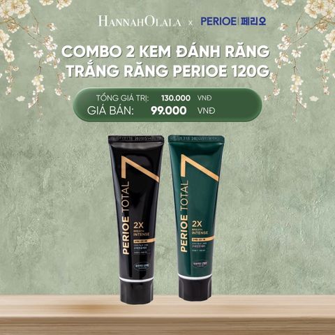  DEAL 8: COMBO 2 KEM ĐÁNH RĂNG TRẮNG RĂNG PERIOE CHĂM SÓC RĂNG MIỆNG, NGỪA SÂU RĂNG 120G 