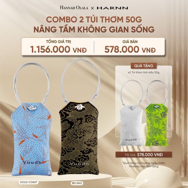  DEAL 15: COMBO 2 TÚI THƠM HARNN 50G - NÂNG TẦM KHÔNG GIAN SỐNG 