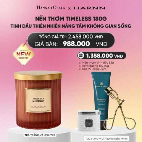 [HARNN NEW COLLECTION] NẾN THƠM TIMELESS 180G HƯƠNG TINH DẦU THIÊN NHIÊN NÂNG TẦM KHÔNG GIAN SỐNG_A1482 
