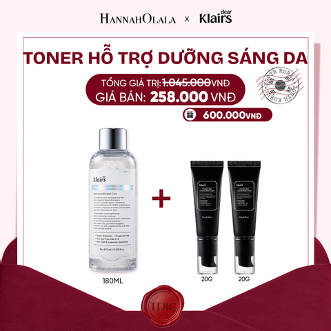  DEAR, KLAIRS NƯỚC HOA HỒNG FRESHLY JUICED VITAMIN ESSENCE TONER 180ML (IP04)_M75 