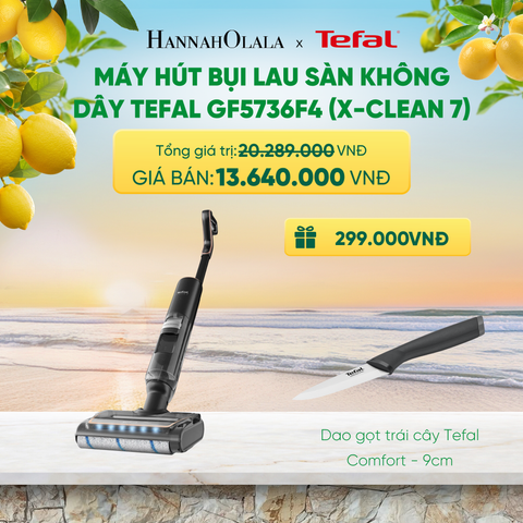  MÁY HÚT BỤI LAU SÀN KHÔNG DÂY TEFAL GF5736F4 (X-CLEAN 7) 