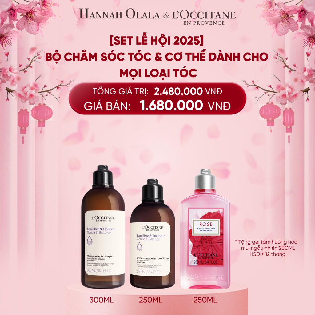 DEAL 15: [SET LỄ HỘI 2025] SET CHĂM SÓC TÓC & CƠ THỂ DÀNH CHO MỌI LOẠI TÓC 