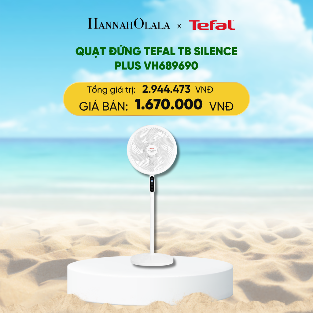  DEAL 16: QUẠT ĐỨNG TEFAL TB SILENCE PLUS VH689690 