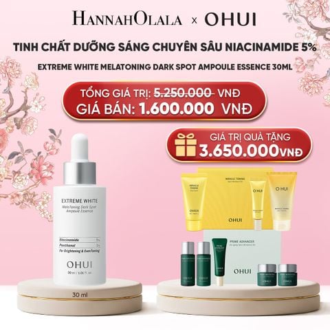  TINH CHẤT DƯỠNG SÁNG CHUYÊN SÂU NIACINAMIDE 5% EXTREME WHITE MELATONING DARK SPOT AMPOULE ESSENCE 30ML 